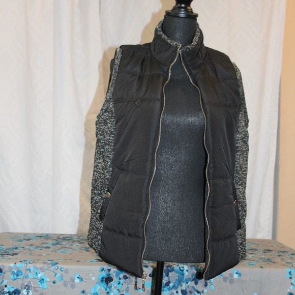 Jason Maxwell Sleeveless Vest Black & Gray - Picture 2 of 5